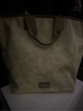 Valentino Lace Print Tote - Tan/Cream - Good Condition- Authentic